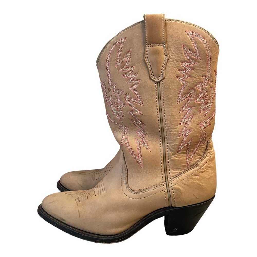 Tan Heeled Western Boots